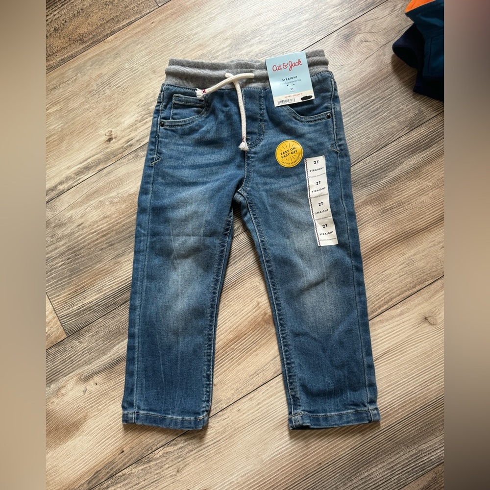 Cat and Jack boys jeans. Jean pants. Drawstring pants for boys. Jeans for boys